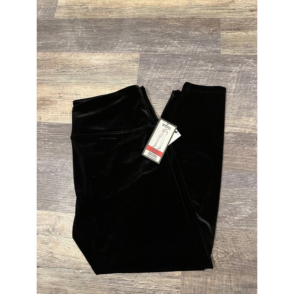 Intro Love The Fit Women Black Velvet Leggings Revolutionary Tommy Control 3X - Picture 2 of 3